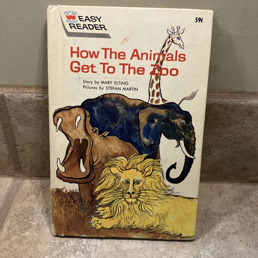 HOW THE ANIMALS GET TO‎ THE ZOO EASY READER HARDCOVER 1964